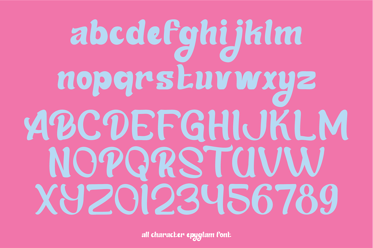 Epyglam Playful Font, a Handwritten Font by Berdansabersama (Photo 2 of 8)