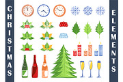 9 Christmas Flat Logos Templates, a Branding & Logo Template by Art Design (Thumbnail 3 of 7)