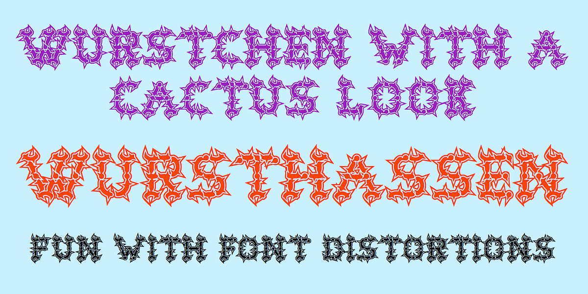 WurstHassen, a Font by Ingrimayne Type (Photo 4 of 4)