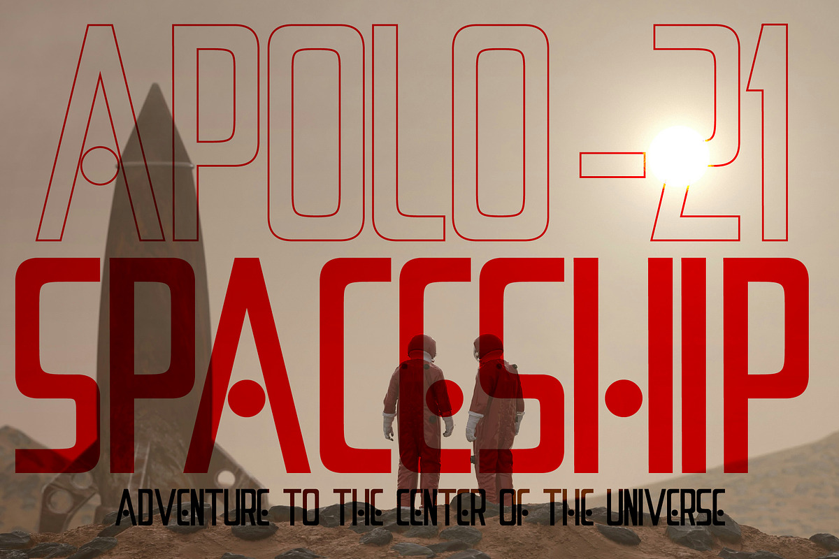 Four Zero Futuristic Typeface, a Sans Serif Font by Sundaylab (Photo 4 of 7)