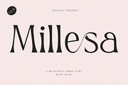 Millesa, a Serif Font by Muflieart (Thumbnail 1 of 8)