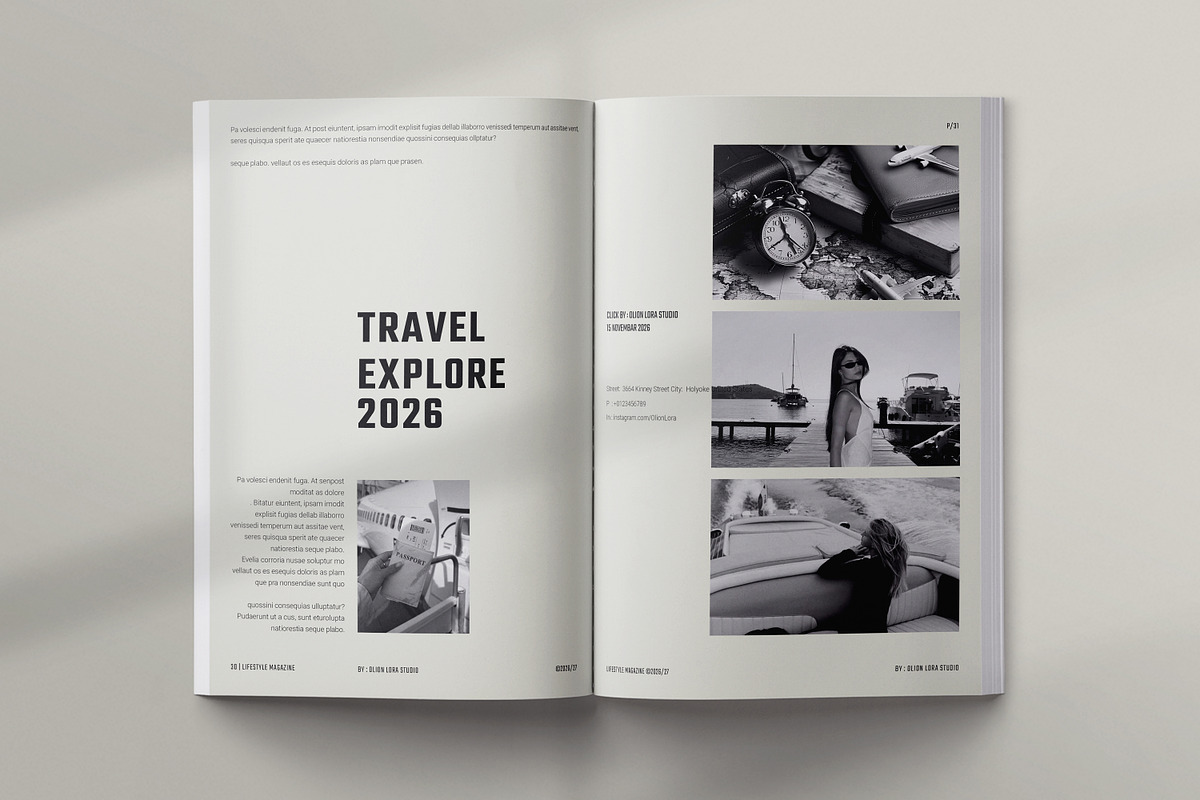 Lifestyle Magazine Template, a Magazine Template by Olion Lora (Photo 11 of 24)