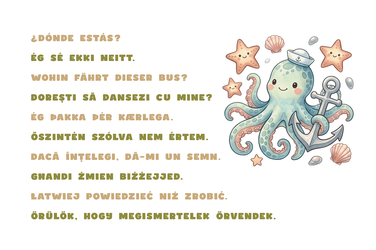 Ocsquid Fun Display Font, a Sans Serif Font by alpercakici (Photo 14 of 21)