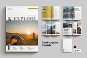 Travel Magazine Template, a Magazine Template by Cleffon_Graphic_Studio (Thumbnail 1 of 11)