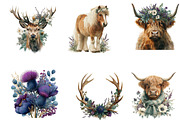 Scotland Inspired Watercolour, a Seasonal Illustration by CreationArt (Thumbnail 4 of 5)