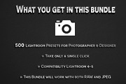 500 Pro Lightroom Presets Bundle V.1, an Action Add-On by Creativetacos (Thumbnail 4 of 4)