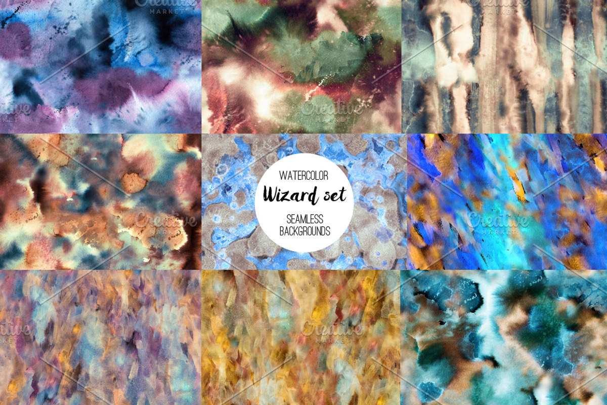 Wizard set: seamless patterns, a Pattern Graphic by Shusha Guna Art (Photo 2 of 5)