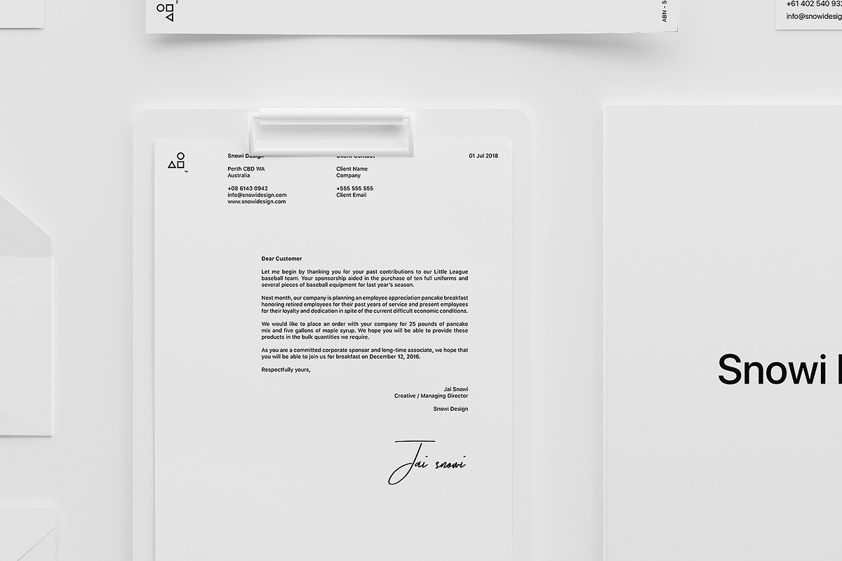 Minimal White Brand Mockup Pack, a Product Mockup by S48 Mockups (Photo 2 of 9)
