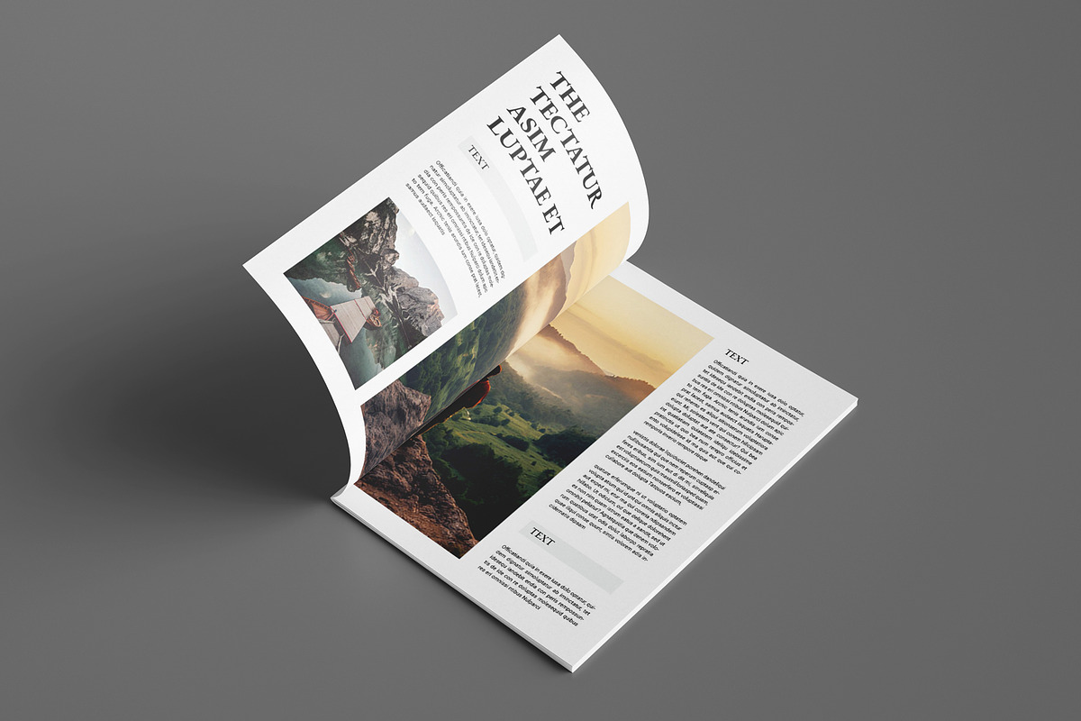 Clean Magazine Template, a Magazine Template by Seeing-art (Photo 5 of 11)