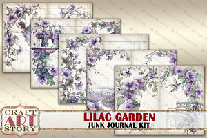 Lilac Garden Junk Journal Kit