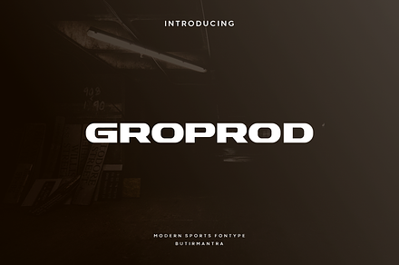 Groprod - Modern Display Typeface, a Font by Letterna