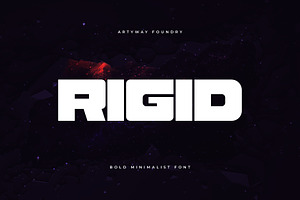 Rigid Headline Font, a Sans Serif Font by artyway