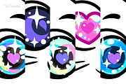 Cat Unicorn faces Clipart & Patterns, an Illustration by TaniCreatures (Thumbnail 7 of 8)