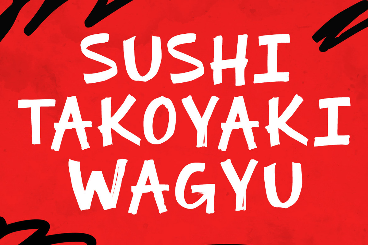 BRUSHO SASHIKI – Handwritten Brush, a Handwritten Font by decographstud (Photo 3 of 7)