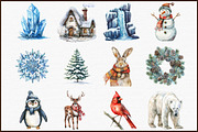 Winter Wonderland, Watercolor Winter, an Illustration by Sublimation Artist (Thumbnail 3 of 6)
