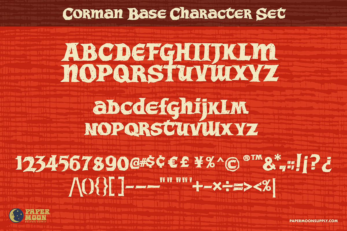 Corman Hand Drawn Celtic Font, a Font by Paper Moon Graphic Supply (Photo 3 of 8)
