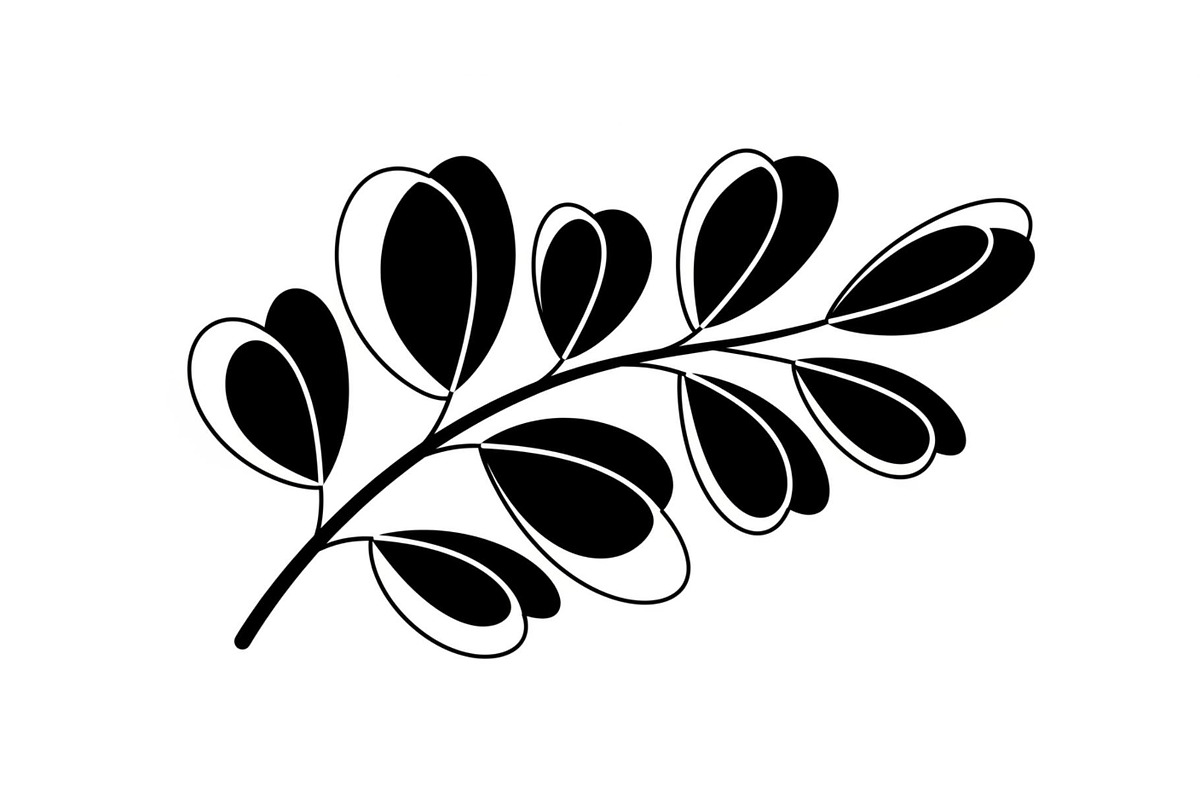 Botanical Leaf Silhouette Bundle, an Illustration by Creativeshirt (Photo 39 of 51)