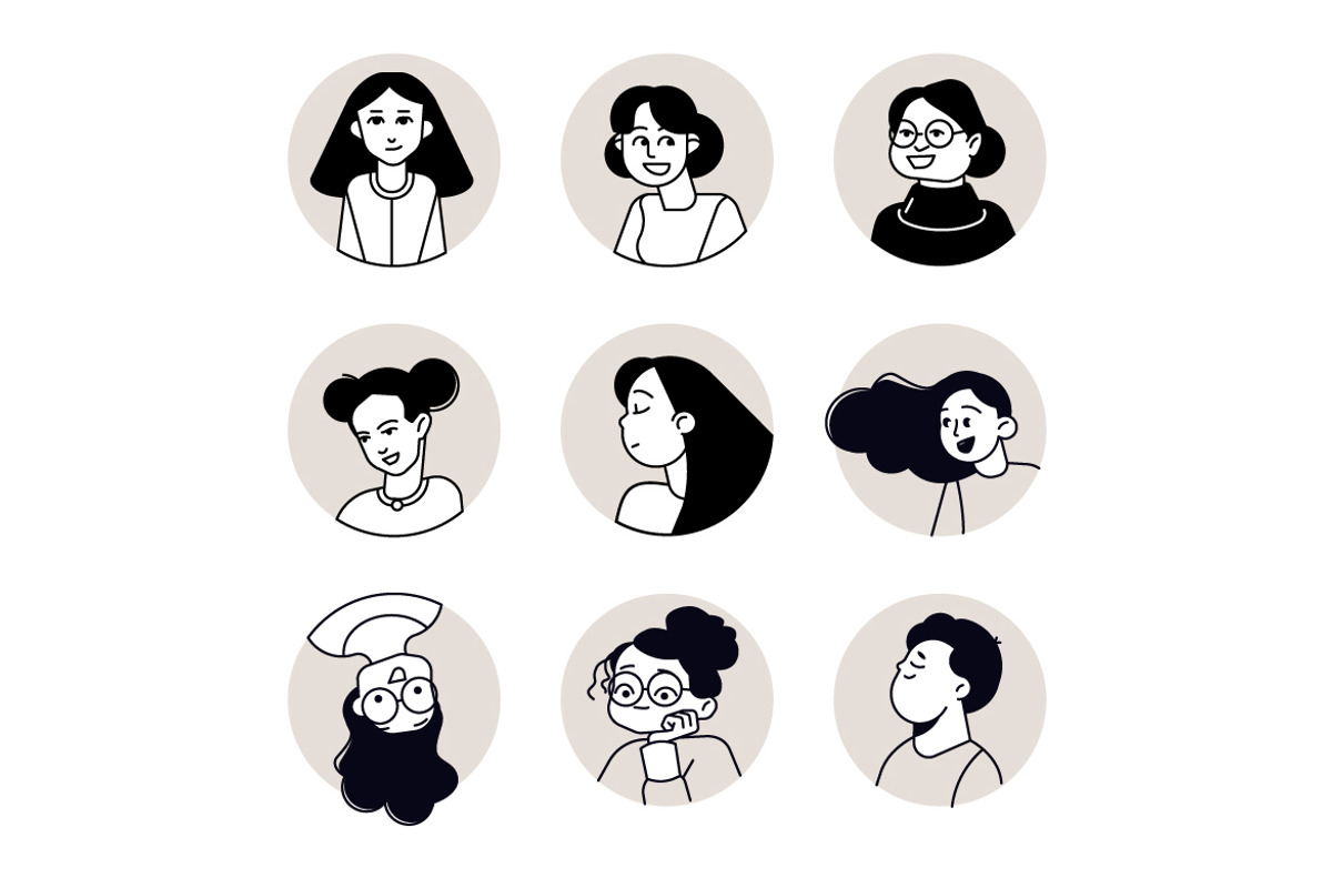 People avatar icons, an Icon by PureSolution (Photo 4 of 13)