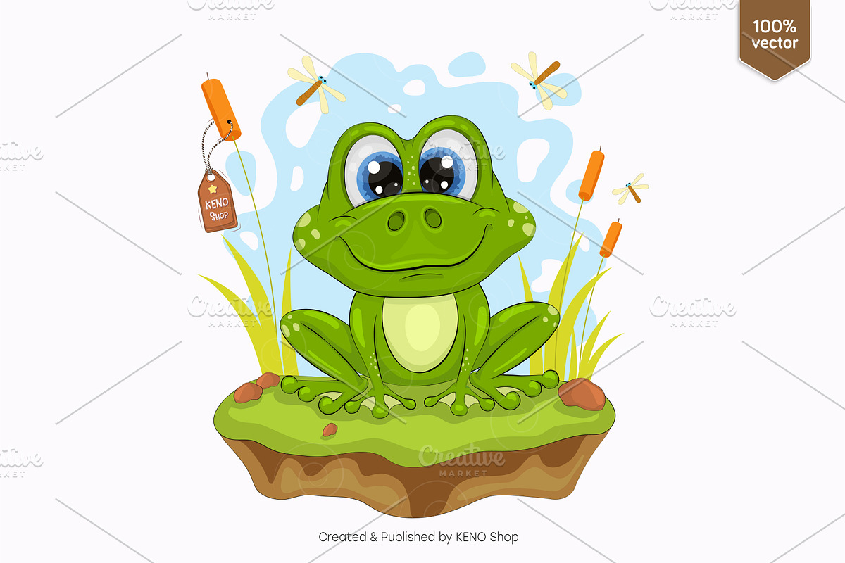 Set of cute cartoon animals_02, an Animal Illustration by KENO Mascots (Photo 3 of 11)