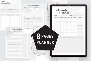 Daily, Weekly & Monthly Planner