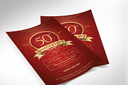 Red Gold Church Anniversary Banquet, a Flyer Template by Four C Graphic (Thumbnail 8 of 10)