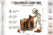 Halloween Candy Box Laser Cut Bundle, an Object Graphic by WoodoraCut (Thumbnail 2 of 14)