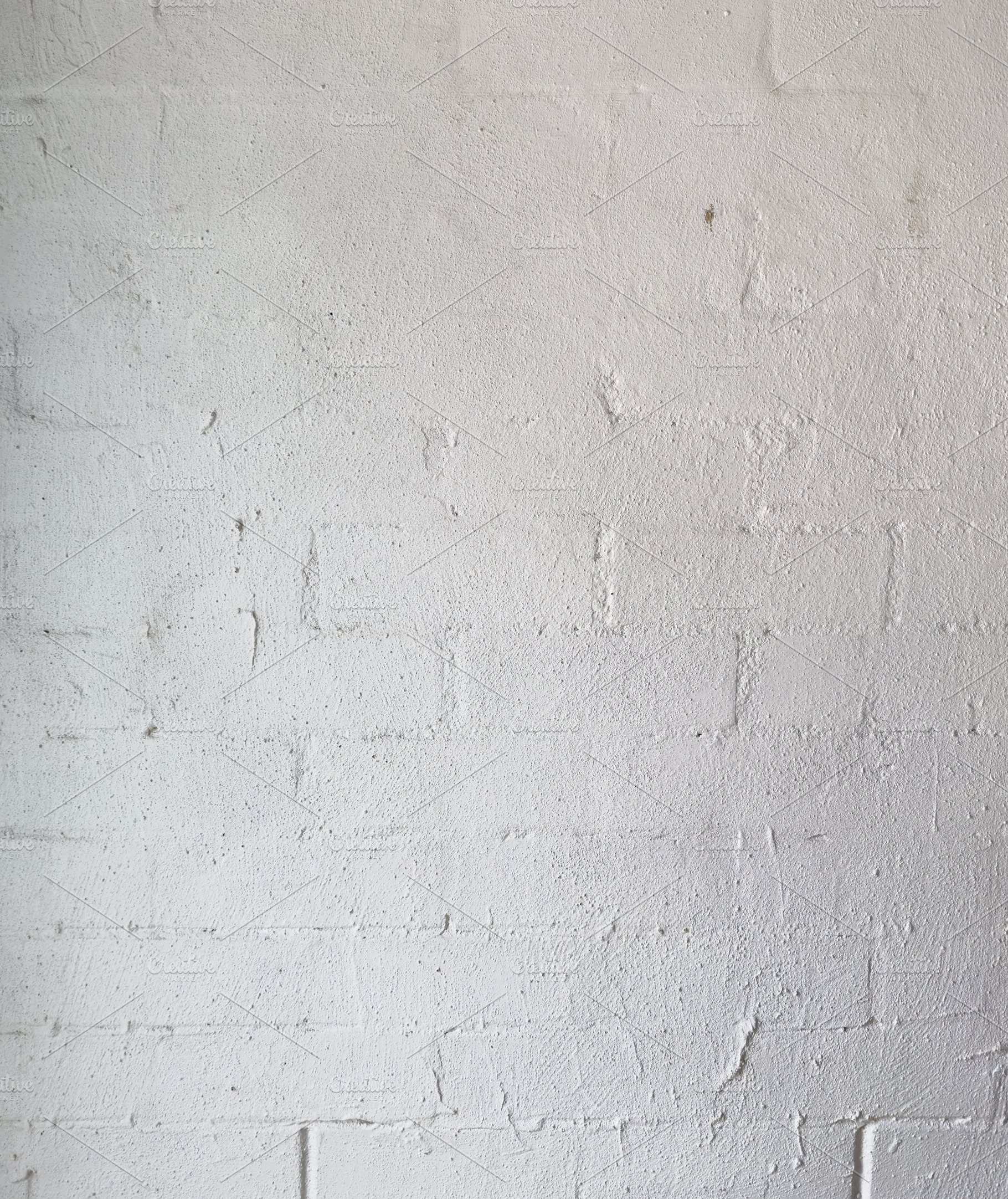 White Washed Cinder Block Wall, a Nature Photo by THP Creative