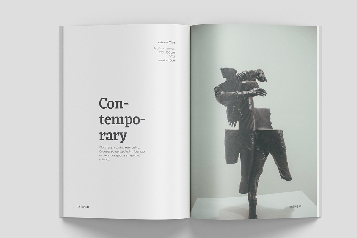 A5 Art Exhibition Catalog, a Magazine Template by Bookrak Graphic Design (Photo 6 of 12)