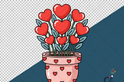 Valentine's Day Pot Png Sublimation, an Illustration by Creative Art (Thumbnail 6 of 6)