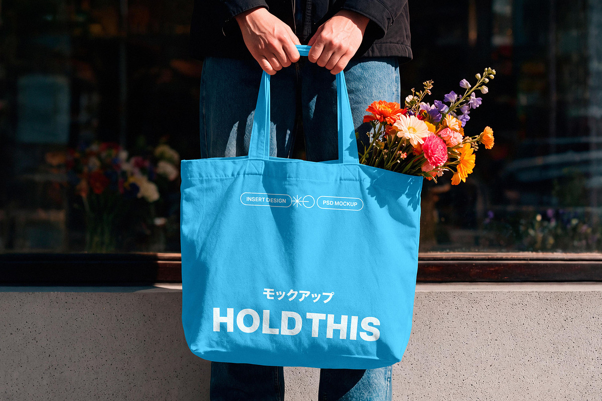 12 in 1 Tote Bag Mockups Bundle, a Merchandise Mockup by pixelbuddha.net