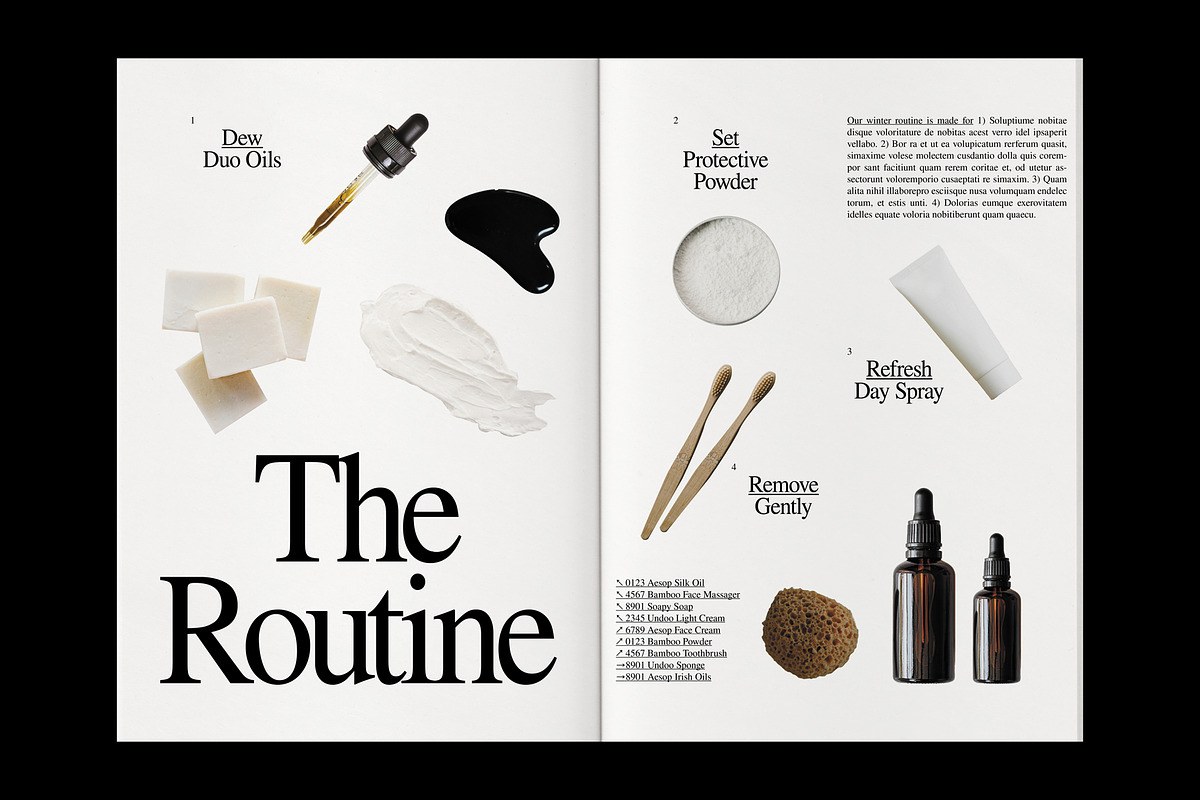 Product Brand Magazine Template⸻Dew, a Magazine Template by Studio Viita (Photo 9 of 10)