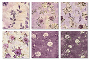 Purple Shabby Chic Digital Paper, a Texture Graphic by Dream Creation (Thumbnail 2 of 7)
