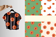Hand-Drawn Pumpkin Clipart & Pattern, a Seasonal Illustration by KlymchukArtworks (Thumbnail 4 of 8)