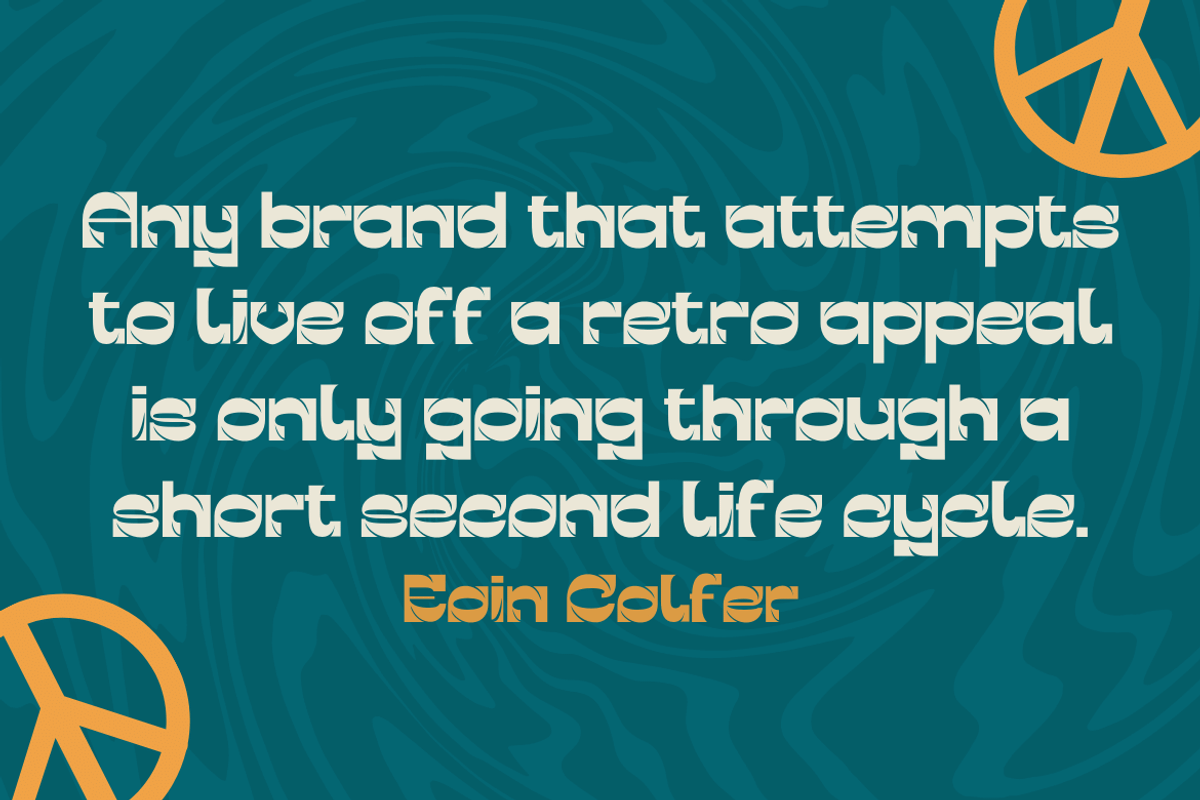 GERAKENT | Groovy Retro Font, a Font by twinstd (Photo 4 of 12)