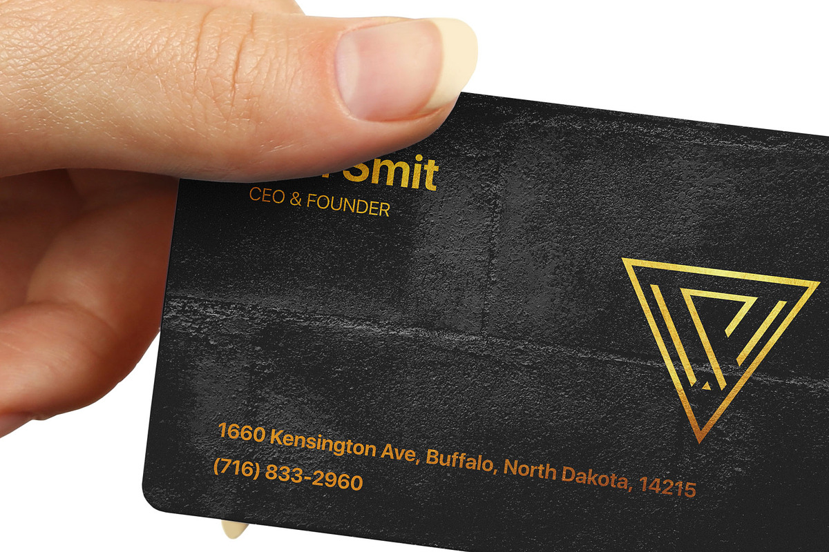 Business Card in a Hand Mockup, an Advertising Mockup by Green Art (Photo 4 of 4)