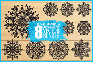 Mandala Ornament Bundle, an Illustration by Gfx_Store