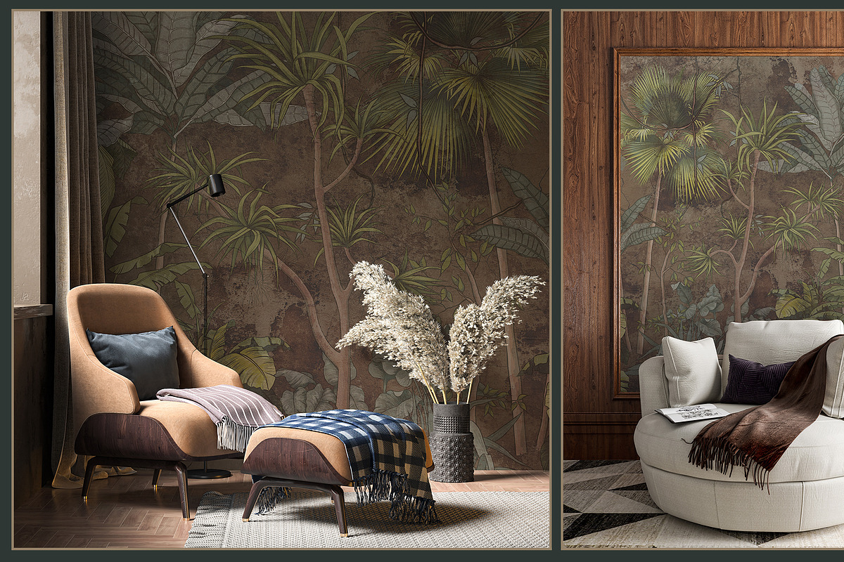 Fresco collection Tropical mural, a Wallpaper Graphic by Natalia0307 (Photo 16 of 19)