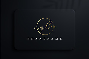 Letter QL Handwritten Signature Logo