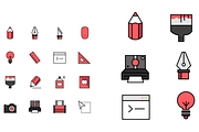 Flat Creative Icon Set, a Graphic by Goods By Pixel (Thumbnail 3 of 3)