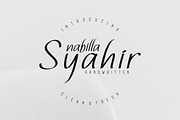 Nabilla Syahir Font, a Script Font by ponuppo (Thumbnail 1 of 3)