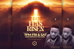 Easter Flyer Template Design