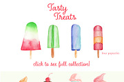 Ice Cream Parlour Watercolor Set, an Illustration by One and Only Paper (Thumbnail 2 of 10)