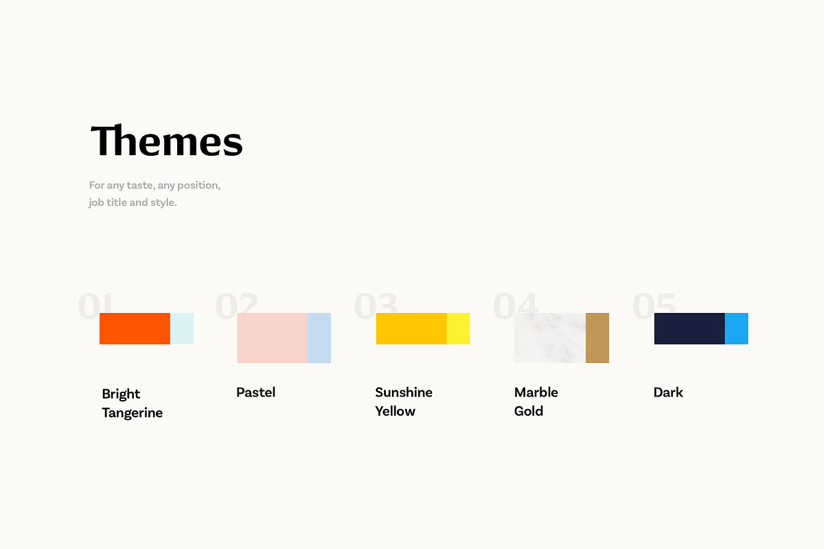 Professional Resume: 5 Themes, a Resume Template by SHOOM HOUSE (Photo 5 of 7)