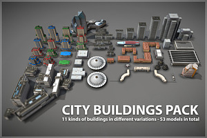 Buildings Pack, an Architecture 3D Model by Beatheart Creative Studio