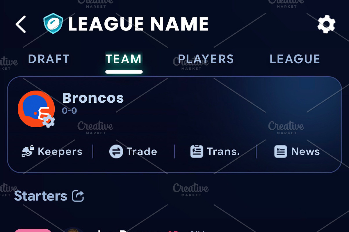 Custom Fantasy Football Helmet Icons, a Solid Icon by Nickosuave (Photo 13 of 14)