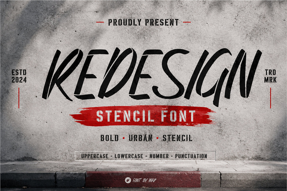 REDESIGN, a Handwritten Font by WAP (Photo 1 of 5)