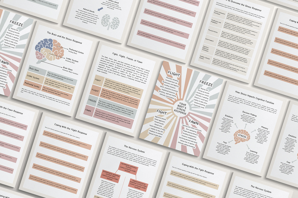 Stress Response Canva Template eBook, a Design Template by Miri Campbell (Photo 7 of 9)