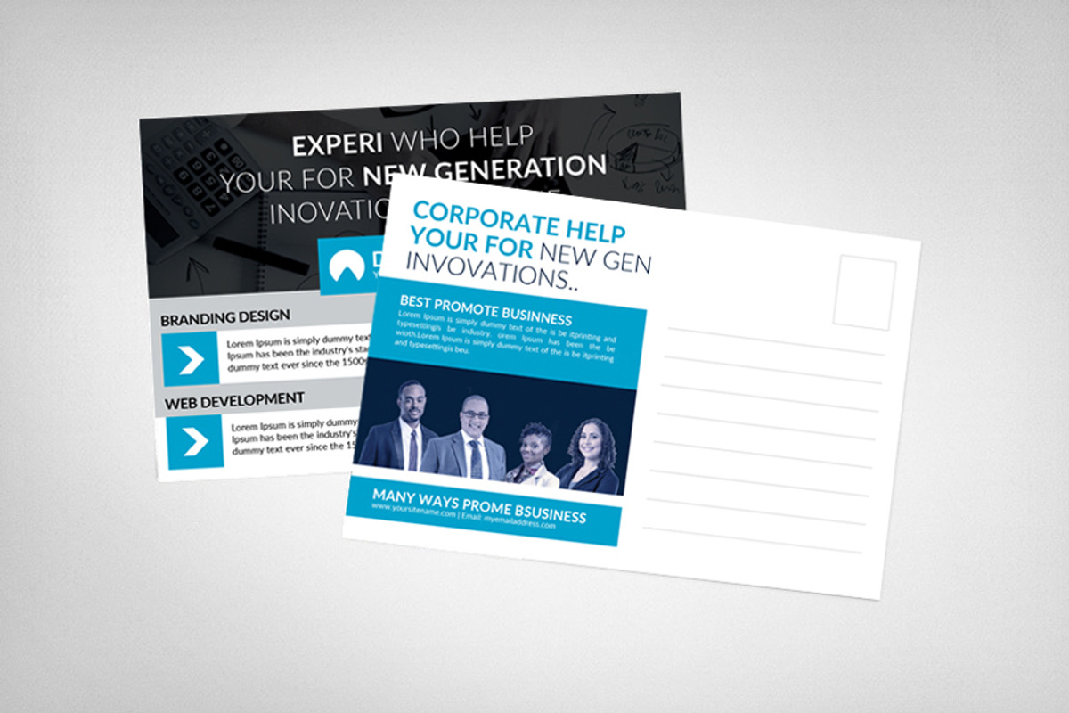 Staffing & Recruitment Agency Card, a Card Template by graphicforest
