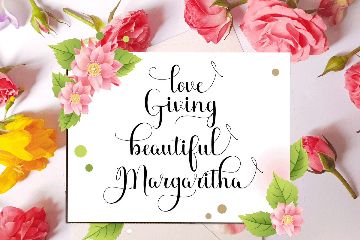 Beauty maheyrah, a Script Font by Deniz86 (Photo 2 of 6)