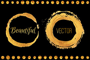 Gold brush strokes & background